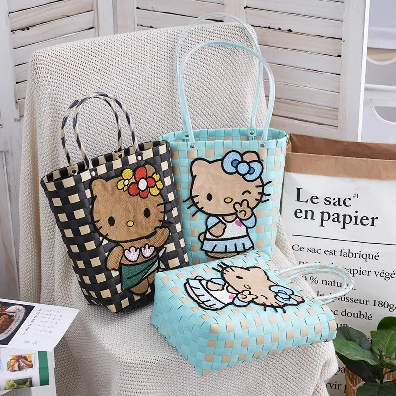 B02—Kitty knitting bag