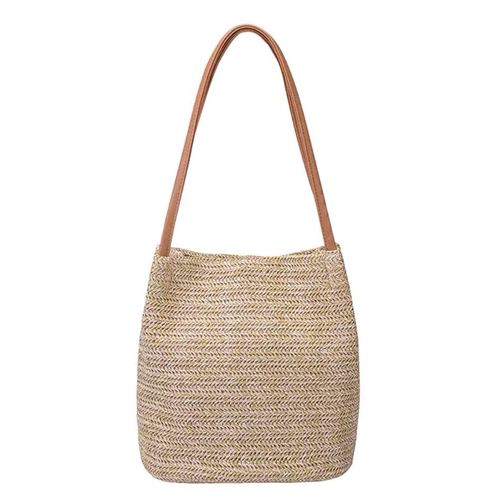 A07—Straw Beach Bag Buckets Totes Handbag Shoulder Bag Tote Bag Women Summer Handbag