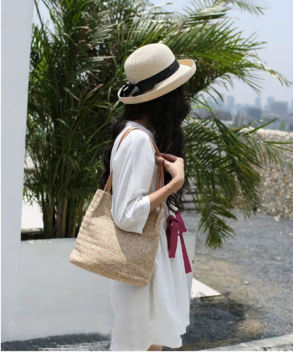 A07—Straw Beach Bag Buckets Totes Handbag Shoulder Bag Tote Bag Women Summer Handbag