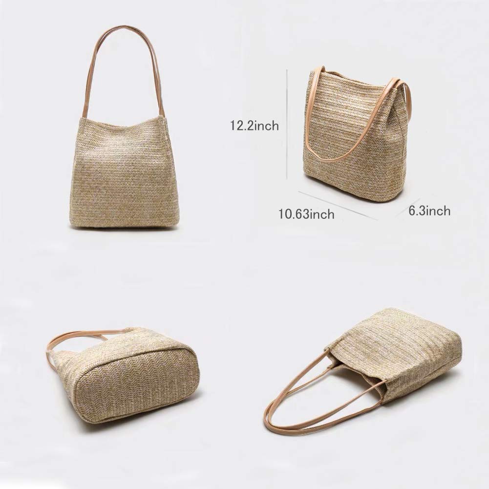 A07—Straw Beach Bag Buckets Totes Handbag Shoulder Bag Tote Bag Women Summer Handbag