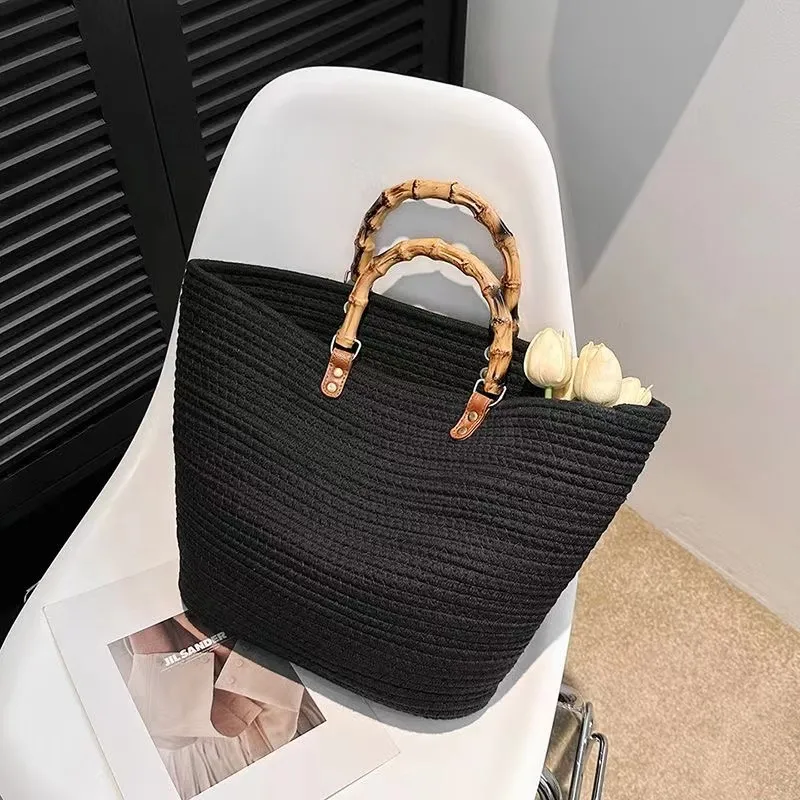 A01—Toth bag high-capacity new fashion cotton yarn woven bag