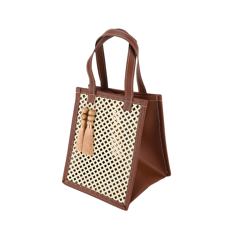 A03—Womens Bamboo Handbag Handmade Large Tote Bag